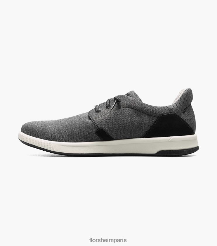 toile croisée bout uni sans lacet Florsheim Hommes TBZJJL14 chaussure noir