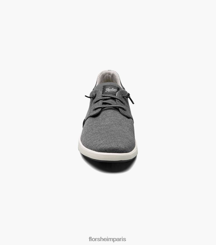 toile croisée bout uni sans lacet Florsheim Hommes TBZJJL14 chaussure noir