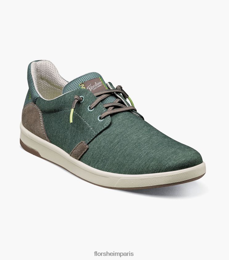 toile croisée bout uni sans lacet Florsheim Hommes TBZJJL15 chaussure multi vert