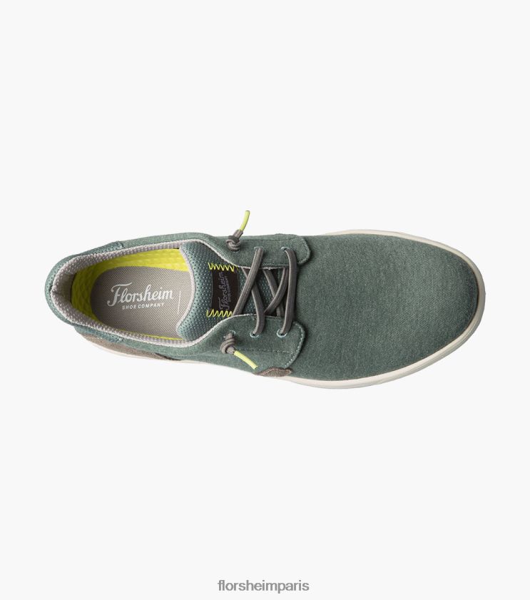 toile croisée bout uni sans lacet Florsheim Hommes TBZJJL15 chaussure multi vert
