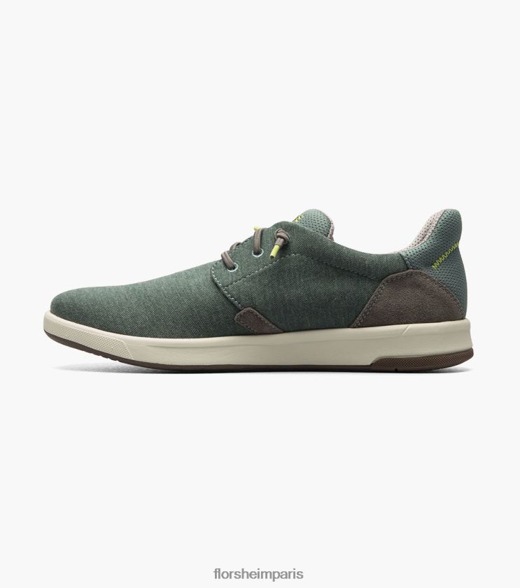 toile croisée bout uni sans lacet Florsheim Hommes TBZJJL15 chaussure multi vert