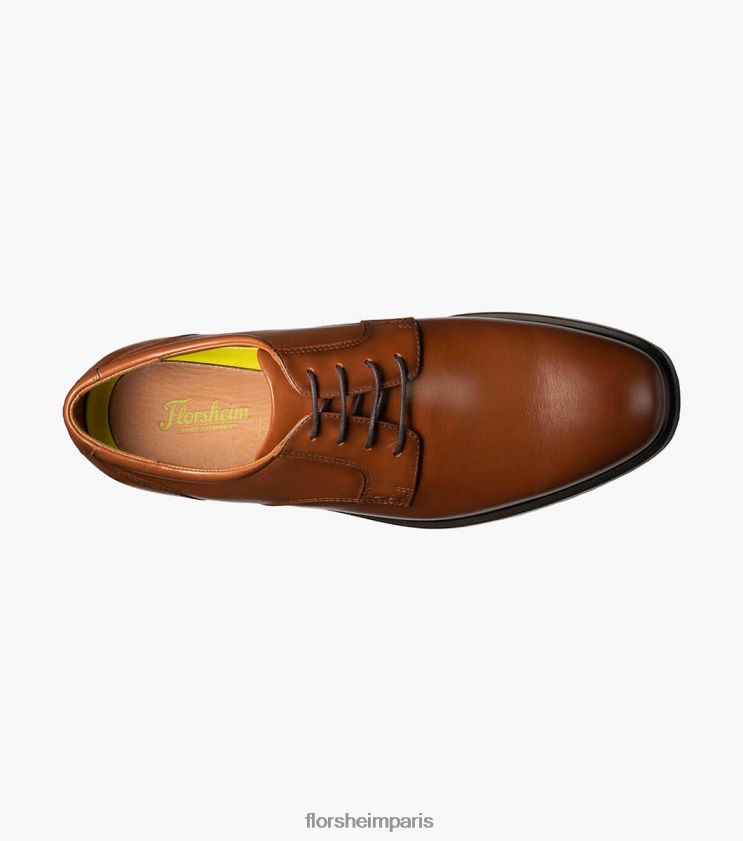Prévisions oxford imperméable à bout uni Florsheim Hommes TBZJJL192 chaussure Cognac