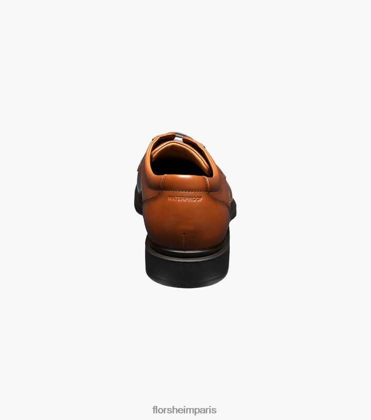 Prévisions oxford imperméable à bout uni Florsheim Hommes TBZJJL192 chaussure Cognac