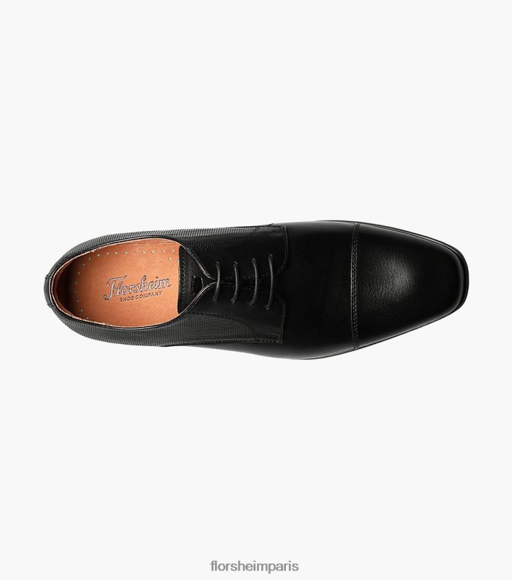 angelo oxford à bout droit Florsheim Hommes TBZJJL67 chaussure noir