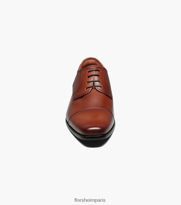angelo oxford à bout droit Florsheim Hommes TBZJJL68 chaussure Cognac