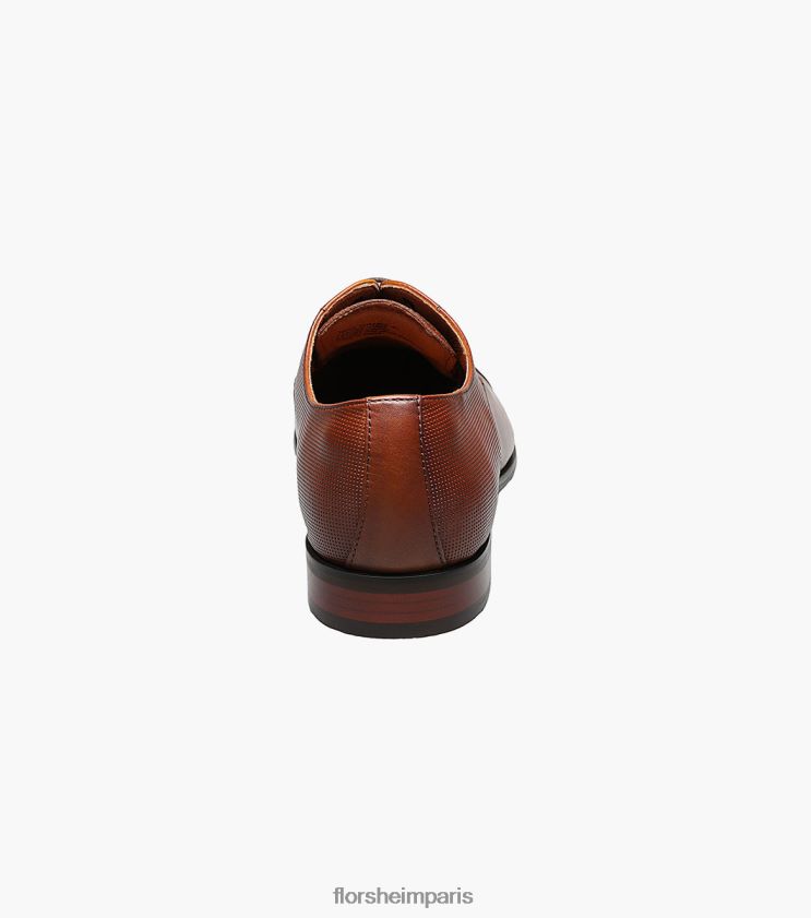 angelo oxford à bout droit Florsheim Hommes TBZJJL68 chaussure Cognac