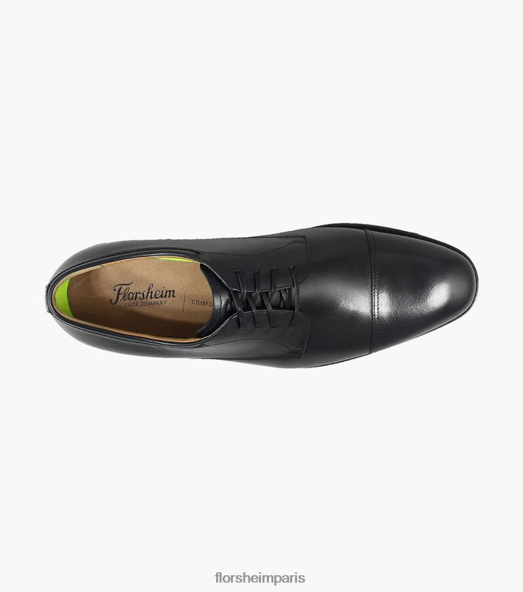 azzio oxford à bout droit Florsheim Hommes TBZJJL70 chaussure noir