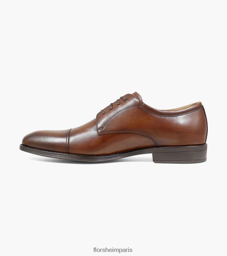 azzio oxford à bout droit Florsheim Hommes TBZJJL71 chaussure Cognac