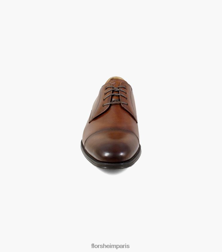 azzio oxford à bout droit Florsheim Hommes TBZJJL71 chaussure Cognac