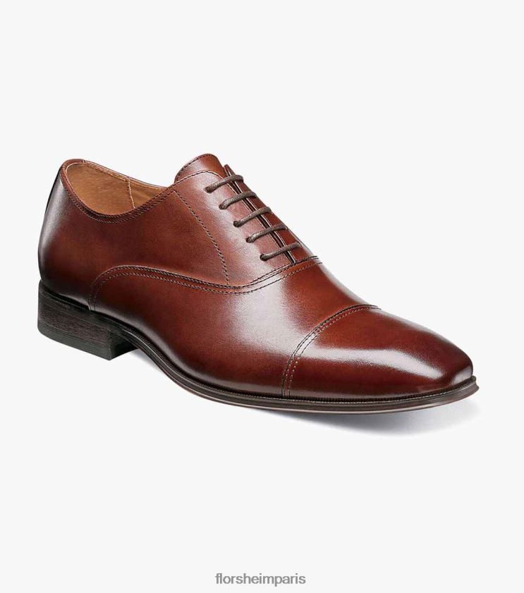 corbetta oxford à bout droit Florsheim Hommes TBZJJL135 chaussure Cognac