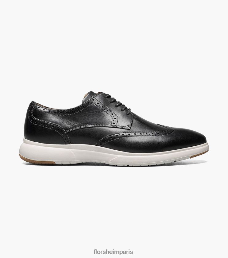 dash bout d'aile oxford Florsheim Hommes TBZJJL173 chaussure noir blanc
