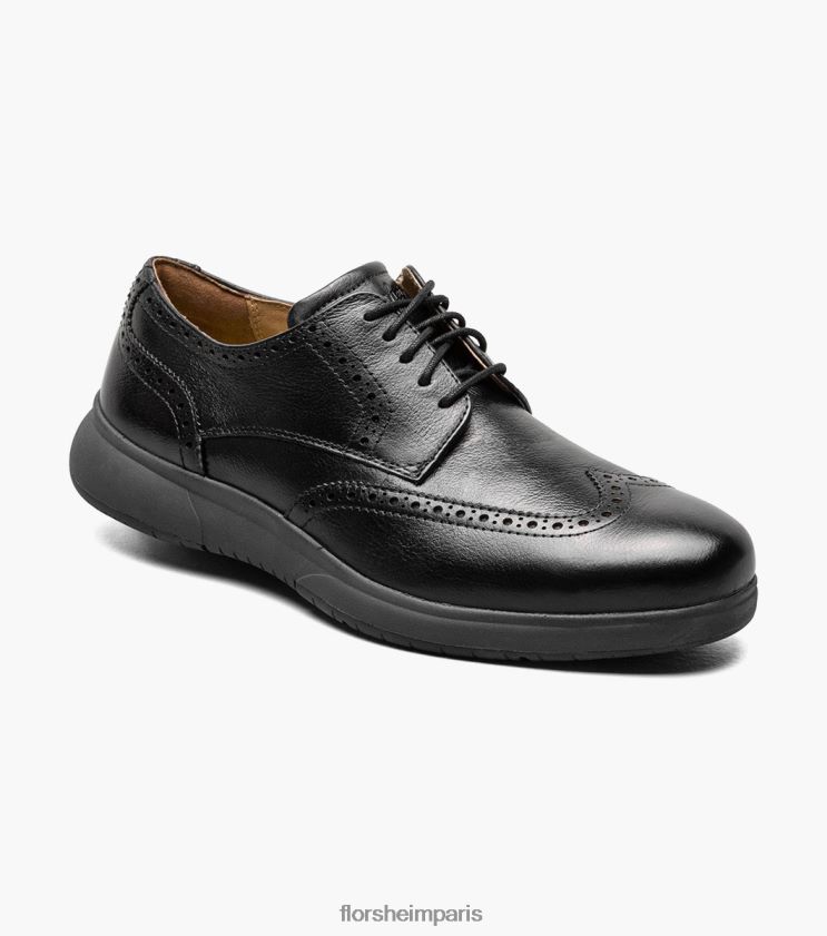 flair work bout d'acier oxford bout d'aile Florsheim Hommes TBZJJL405 chaussure noir