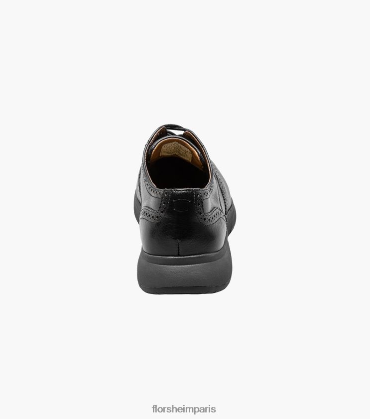 flair work bout d'acier oxford bout d'aile Florsheim Hommes TBZJJL405 chaussure noir