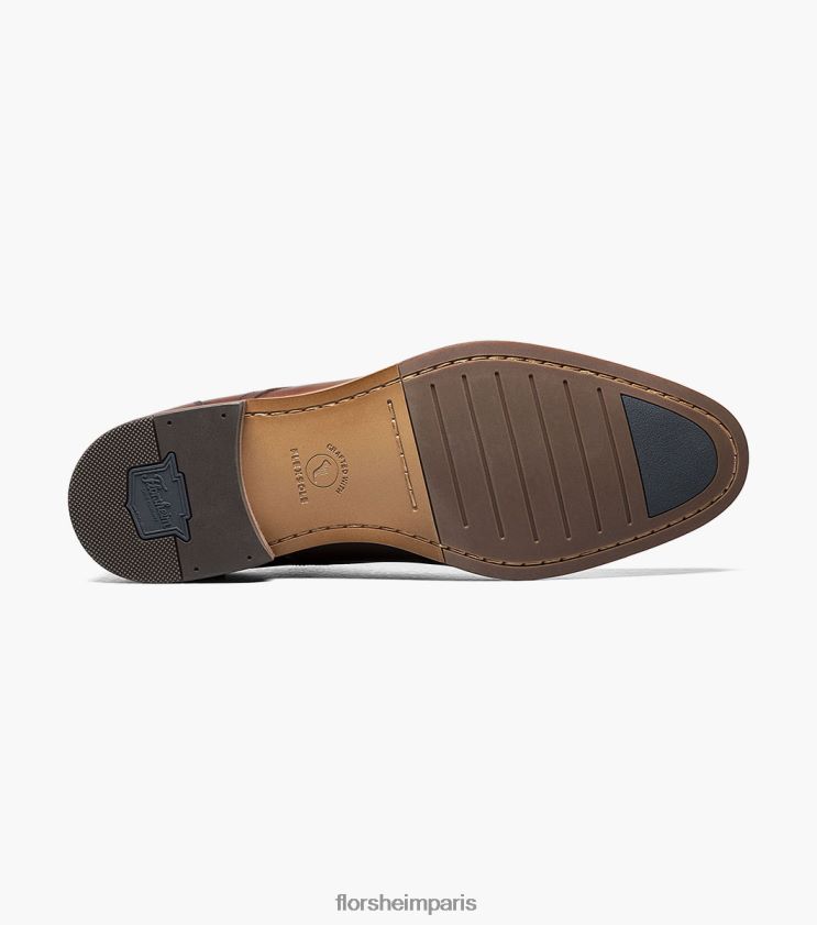 flex cap toe oxford Florsheim Hommes TBZJJL253 chaussure Cognac
