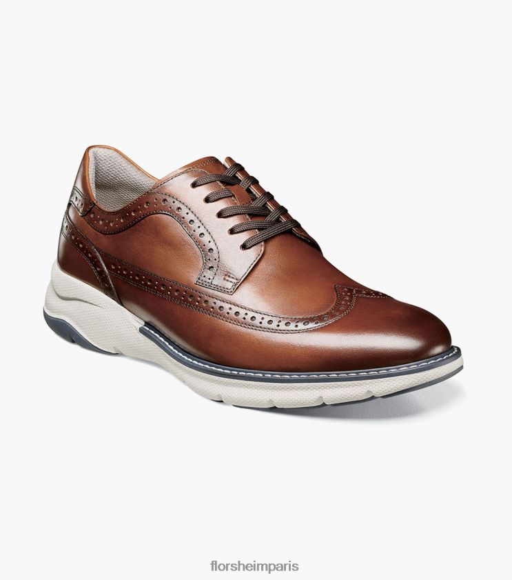 frenzi bout d'aile oxford Florsheim Hommes TBZJJL39 chaussure multi-cognac