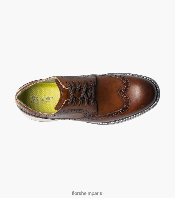 frenzi bout d'aile oxford Florsheim Hommes TBZJJL39 chaussure multi-cognac