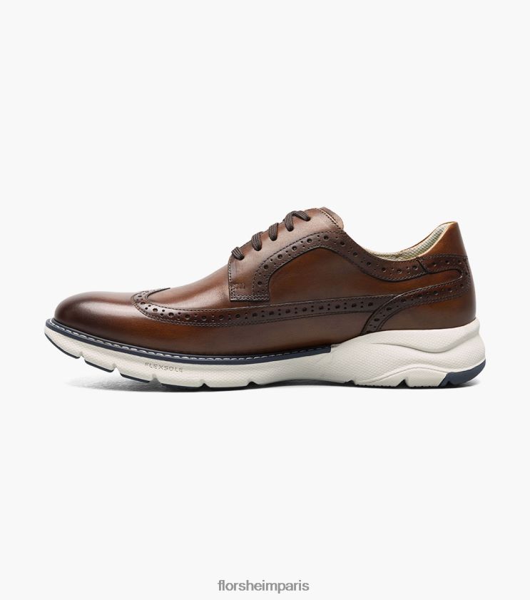 frenzi bout d'aile oxford Florsheim Hommes TBZJJL39 chaussure multi-cognac
