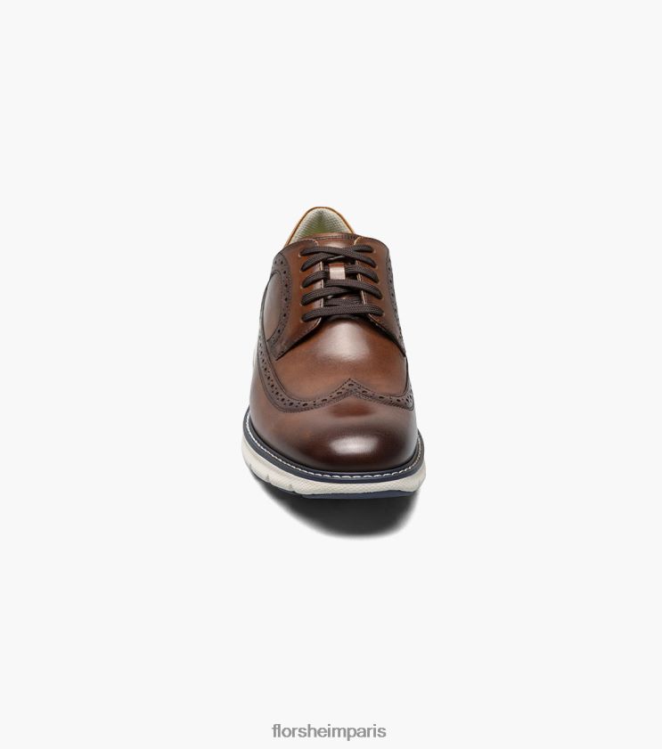 frenzi bout d'aile oxford Florsheim Hommes TBZJJL39 chaussure multi-cognac