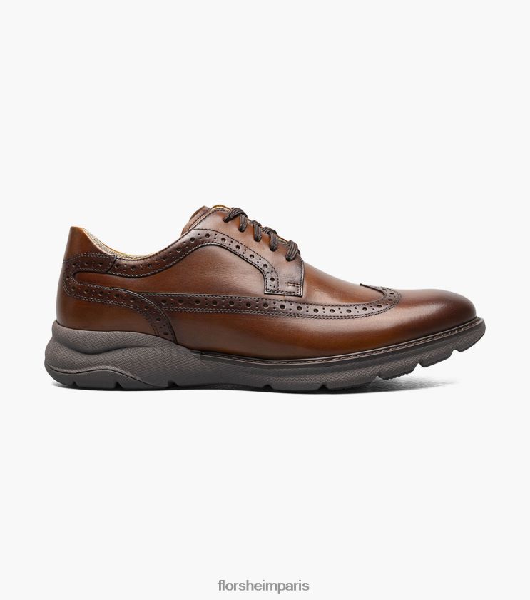 frenzi bout d'aile oxford Florsheim Hommes TBZJJL40 chaussure Cognac