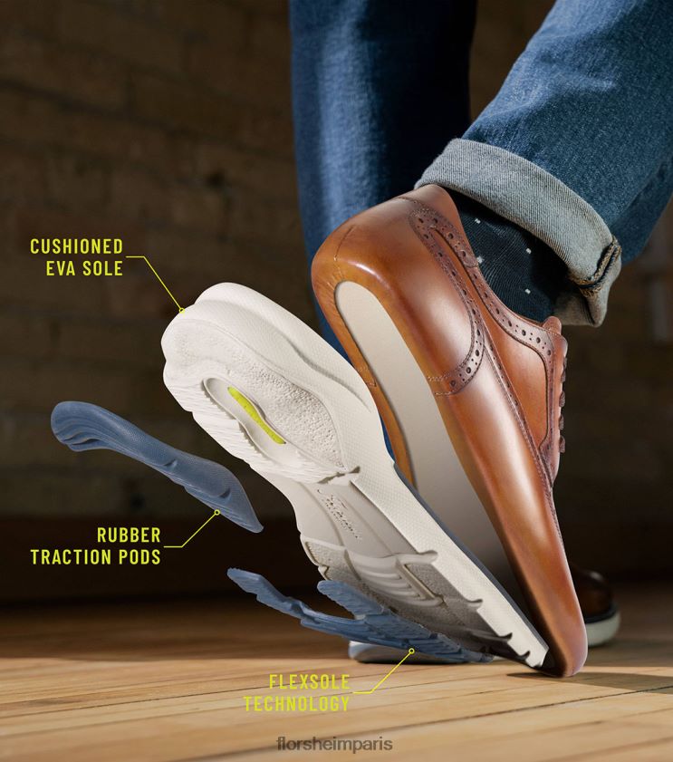 frenzi oxford à bout uni Florsheim Hommes TBZJJL44 chaussure nubuck marine