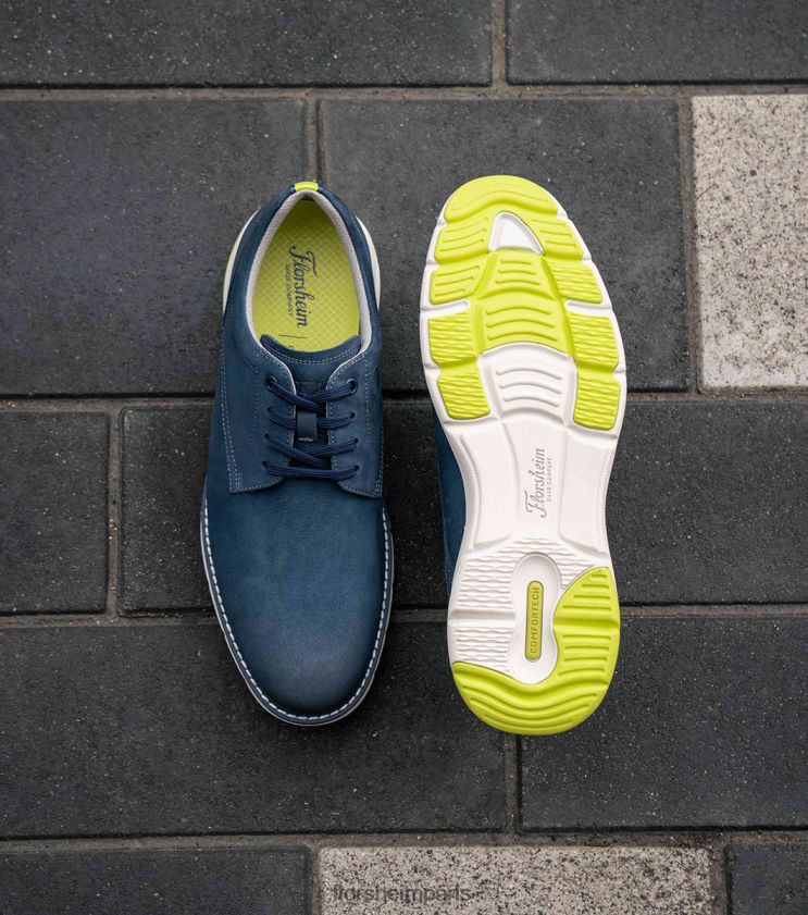 frenzi oxford à bout uni Florsheim Hommes TBZJJL44 chaussure nubuck marine