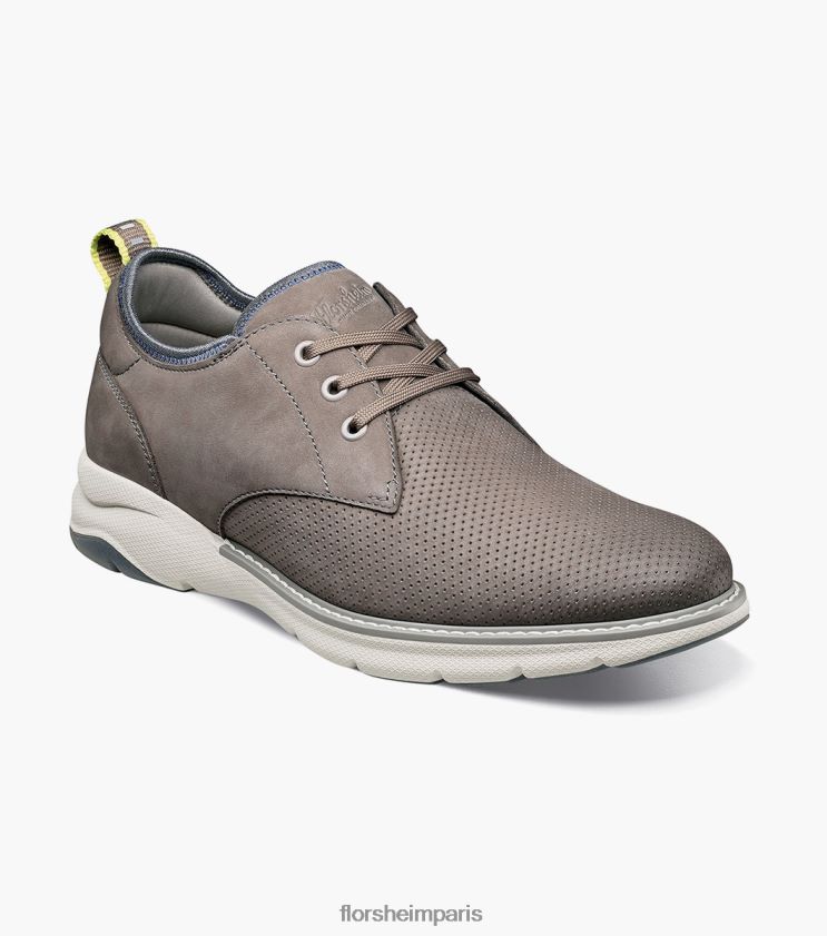 frenzi perf orteil oxford Florsheim Hommes TBZJJL33 chaussure gris
