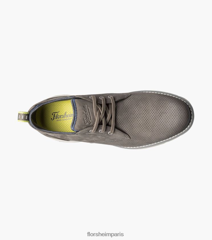 frenzi perf orteil oxford Florsheim Hommes TBZJJL33 chaussure gris
