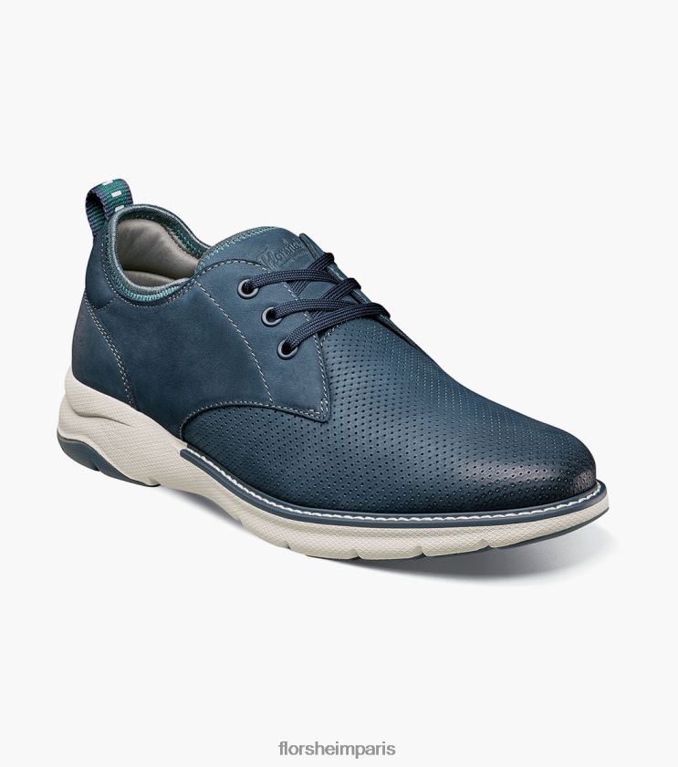 frenzi perf orteil oxford Florsheim Hommes TBZJJL35 chaussure nubuck marine