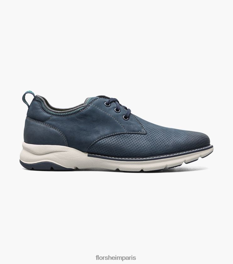 frenzi perf orteil oxford Florsheim Hommes TBZJJL35 chaussure nubuck marine