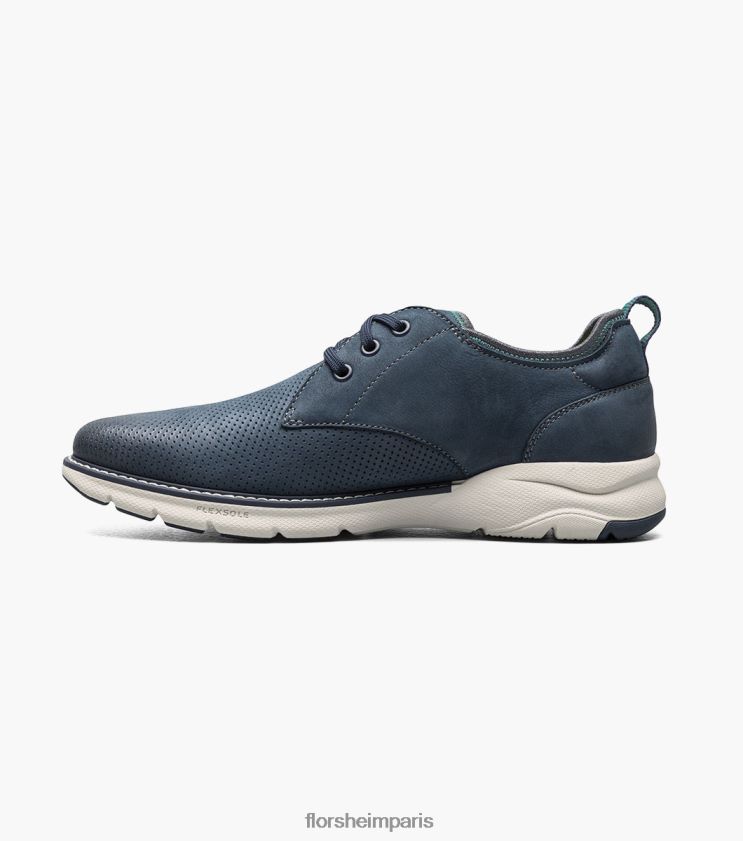 frenzi perf orteil oxford Florsheim Hommes TBZJJL35 chaussure nubuck marine
