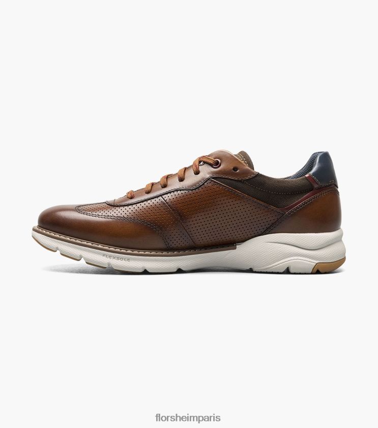 frenzi t-toe oxford Florsheim Hommes TBZJJL37 chaussure Cognac