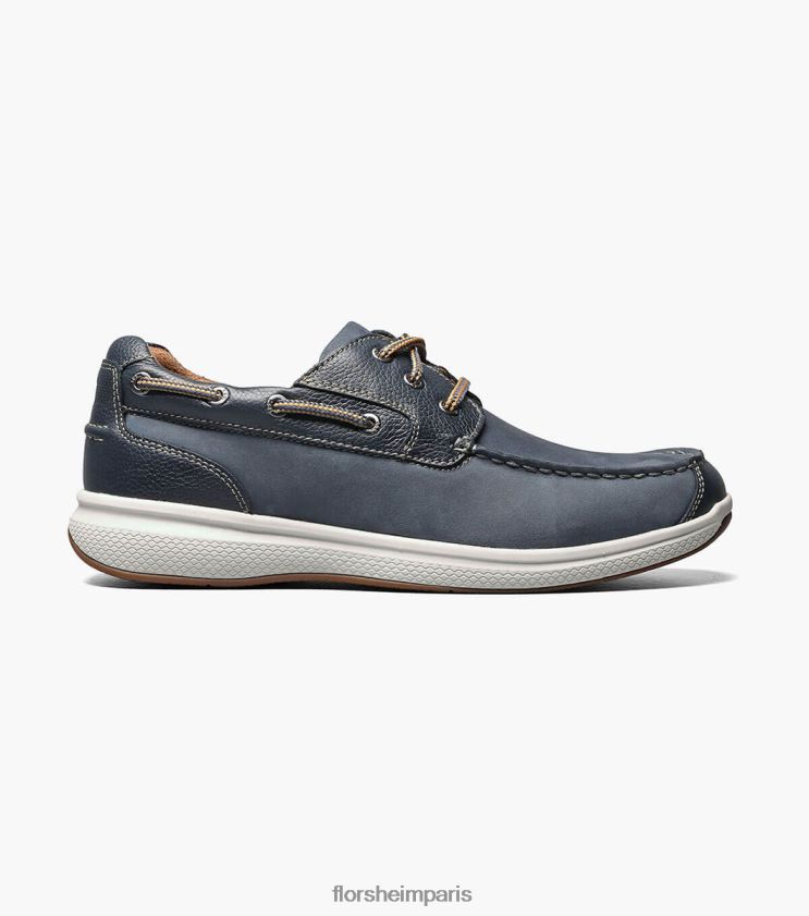 grand lacs moc toe oxford Florsheim Hommes TBZJJL354 chaussure indigo