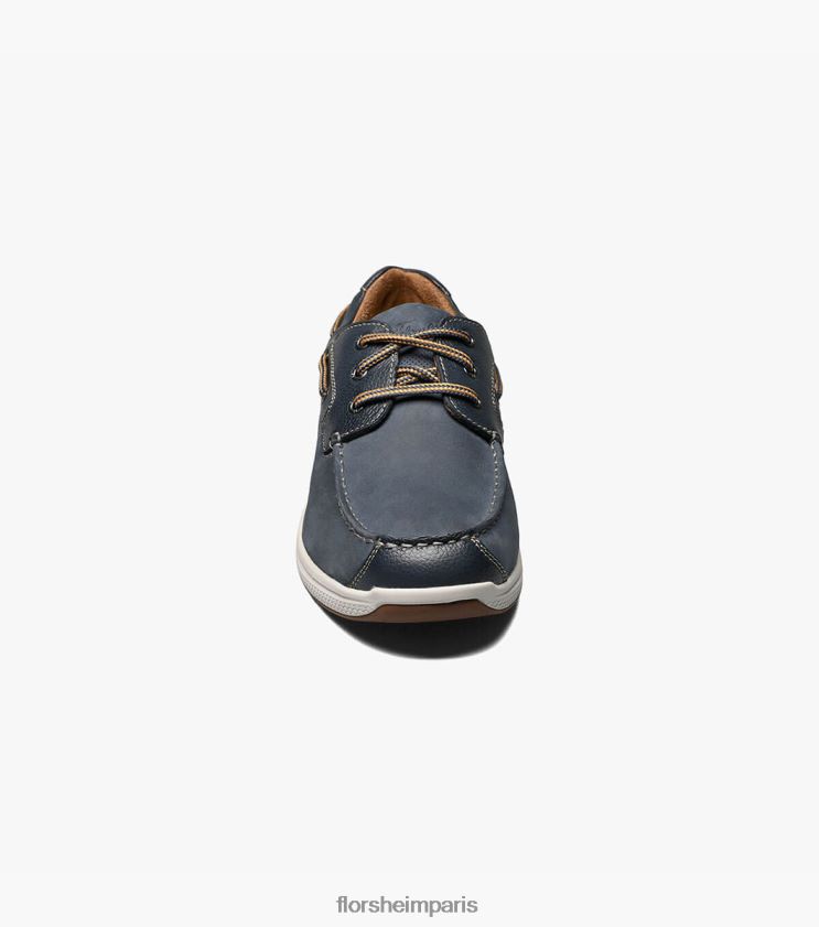 grand lacs moc toe oxford Florsheim Hommes TBZJJL354 chaussure indigo