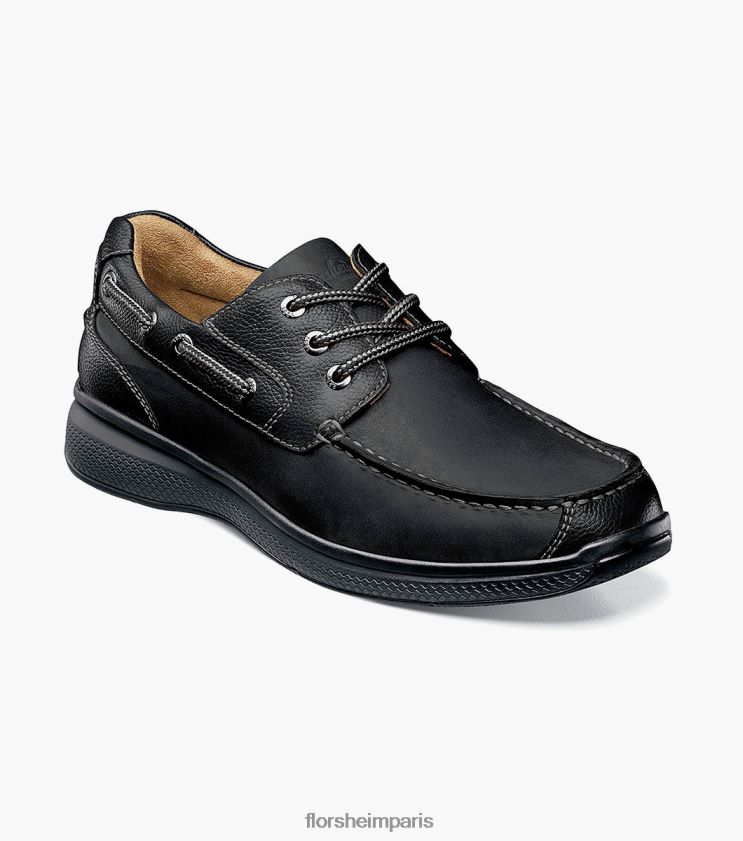 grand lacs moc toe oxford Florsheim Hommes TBZJJL356 chaussure ch noir