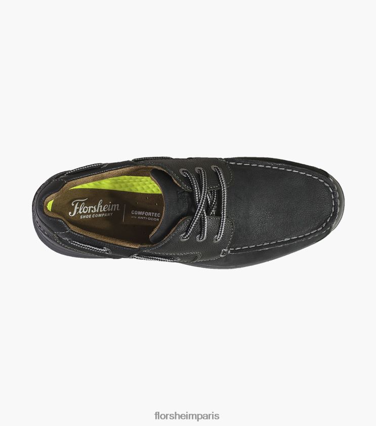 grand lacs moc toe oxford Florsheim Hommes TBZJJL356 chaussure ch noir