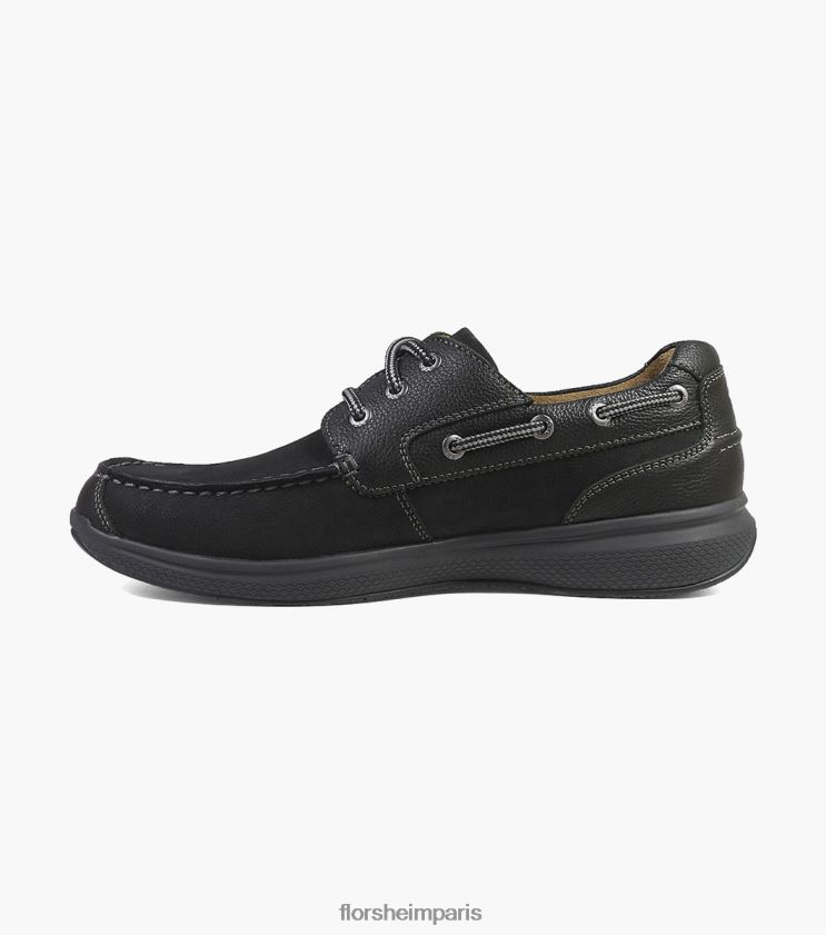 grand lacs moc toe oxford Florsheim Hommes TBZJJL356 chaussure ch noir