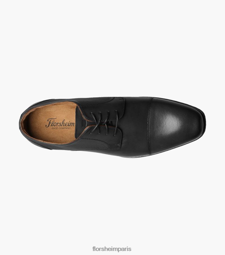 jackson oxford à bout droit Florsheim Hommes TBZJJL152 chaussure noir