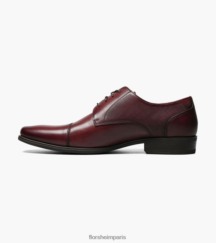 jackson oxford à bout droit Florsheim Hommes TBZJJL153 chaussure Bourgogne