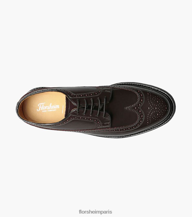 kenmoor bout d'aile oxford Florsheim Hommes TBZJJL136 chaussure Bourgogne