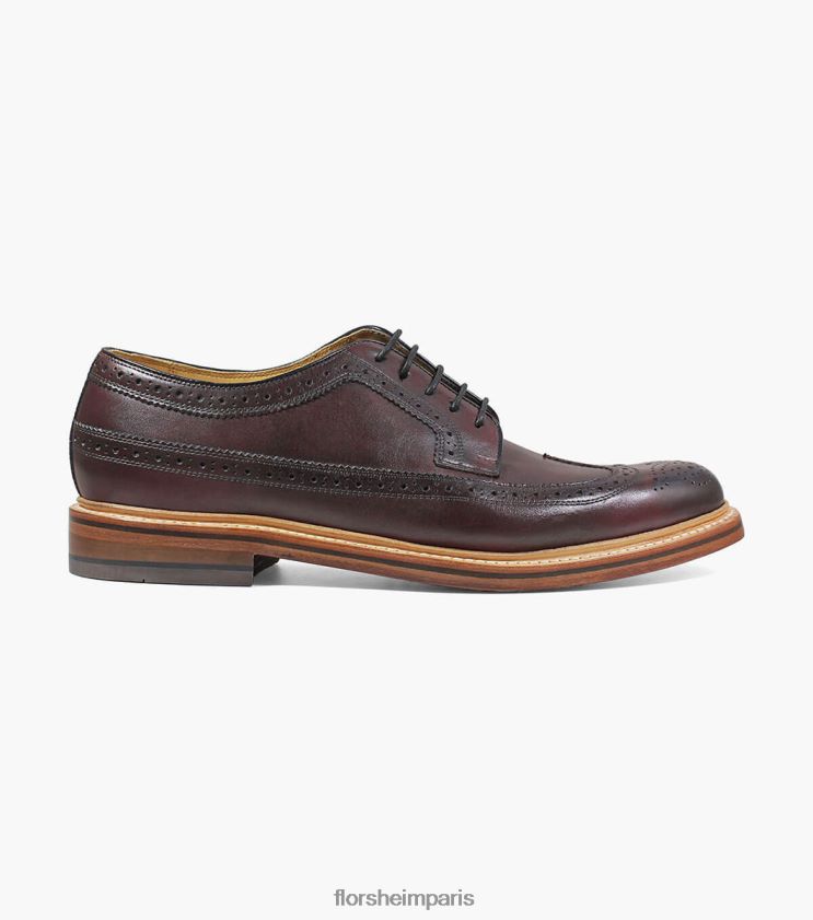 kenmoor ii bout d'aile oxford Florsheim Hommes TBZJJL139 chaussure Bourgogne