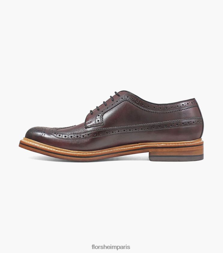 kenmoor ii bout d'aile oxford Florsheim Hommes TBZJJL139 chaussure Bourgogne