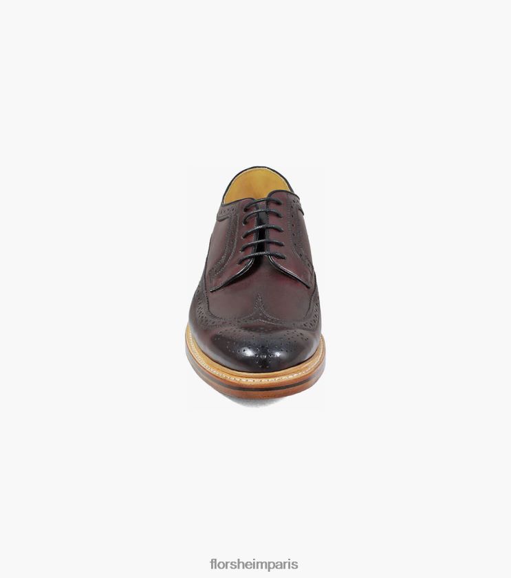 kenmoor ii bout d'aile oxford Florsheim Hommes TBZJJL139 chaussure Bourgogne