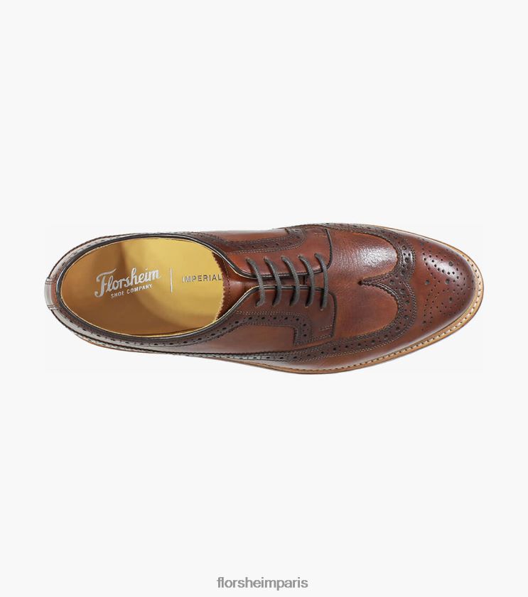 kenmoor ii bout d'aile oxford Florsheim Hommes TBZJJL141 chaussure Cognac