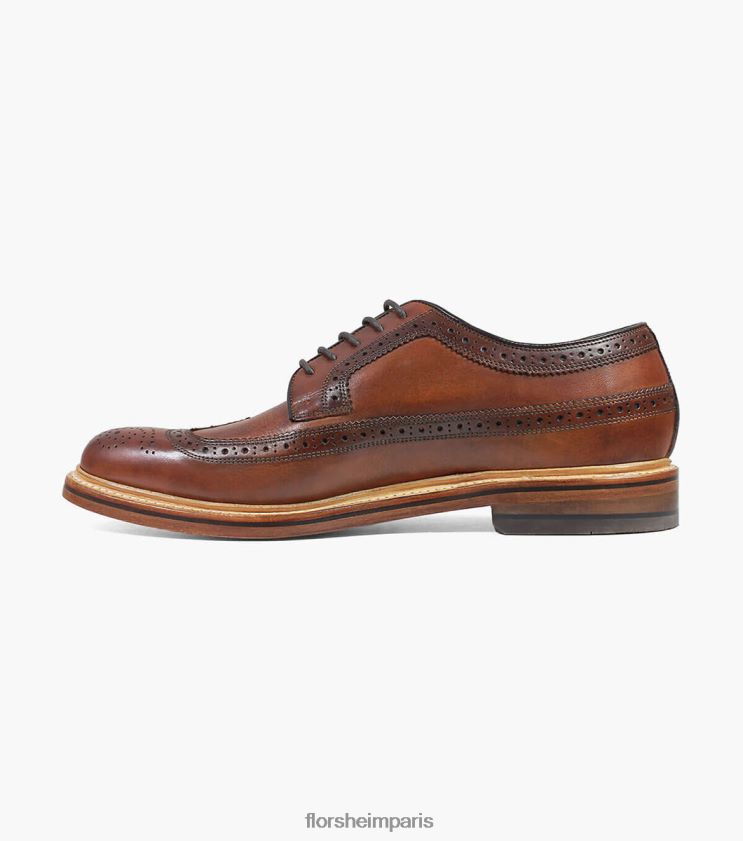 kenmoor ii bout d'aile oxford Florsheim Hommes TBZJJL141 chaussure Cognac