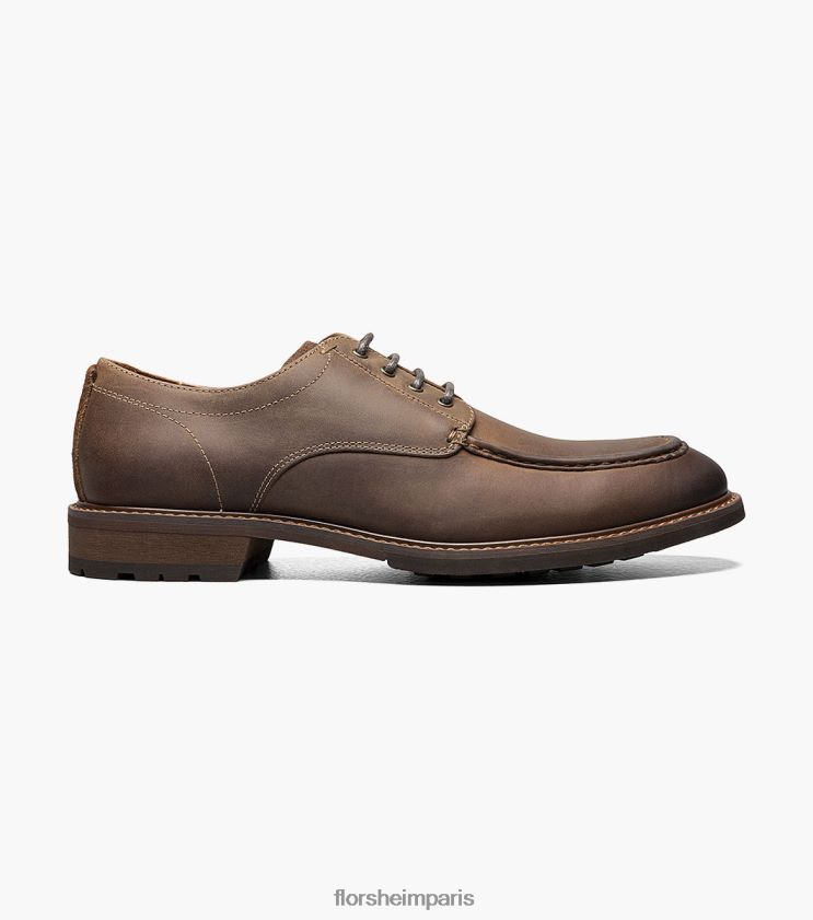 lodge moc toe oxford Florsheim Hommes TBZJJL218 chaussure ch marron