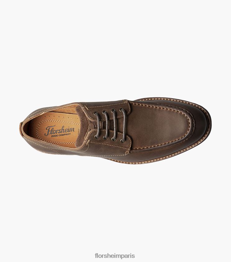 lodge moc toe oxford Florsheim Hommes TBZJJL218 chaussure ch marron