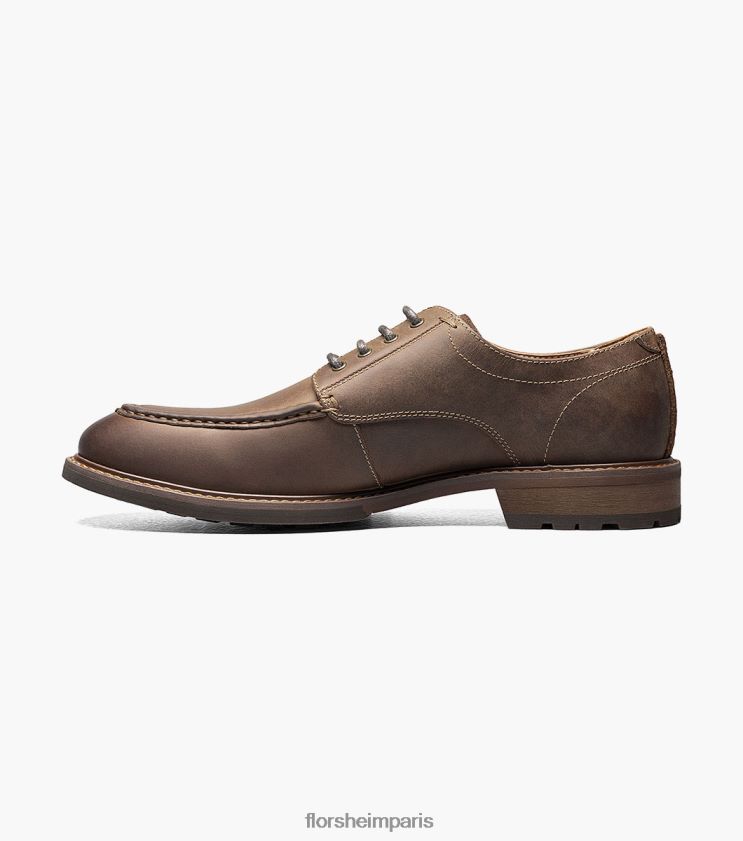 lodge moc toe oxford Florsheim Hommes TBZJJL218 chaussure ch marron