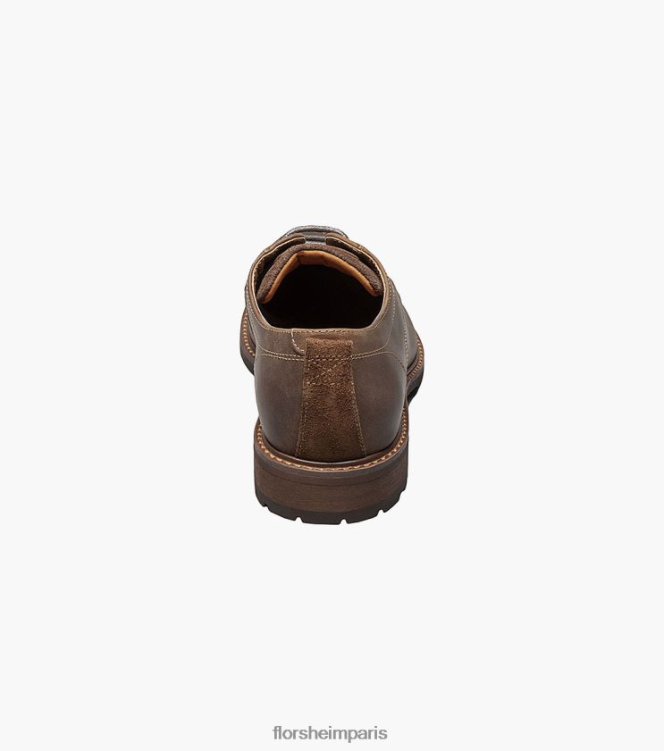 lodge moc toe oxford Florsheim Hommes TBZJJL218 chaussure ch marron