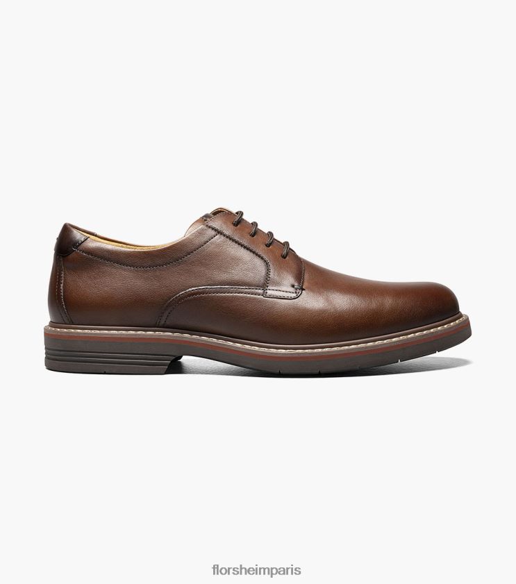 norwalk oxford à bout uni Florsheim Hommes TBZJJL83 chaussure cognac dégringolé