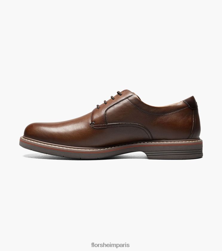 norwalk oxford à bout uni Florsheim Hommes TBZJJL83 chaussure cognac dégringolé
